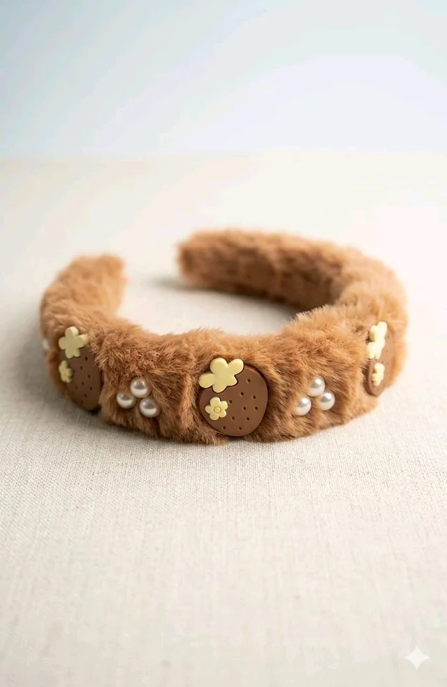 Fashion Hair Accessories brown fur headband