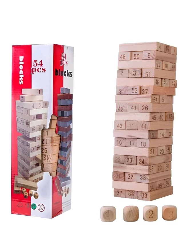 Jenga Game Plain
(54 Pcs)