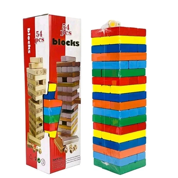 Jenga Game Color (54 Pcs)
