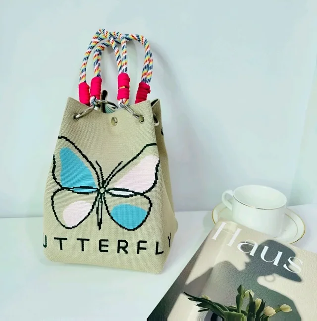 Women Knit Bucket Bag Chic Ladies Shoulder Purse for Shopping Travel Holiday Beige | Clothing, Shoes &
Accessories | Womens Handbags & Bags