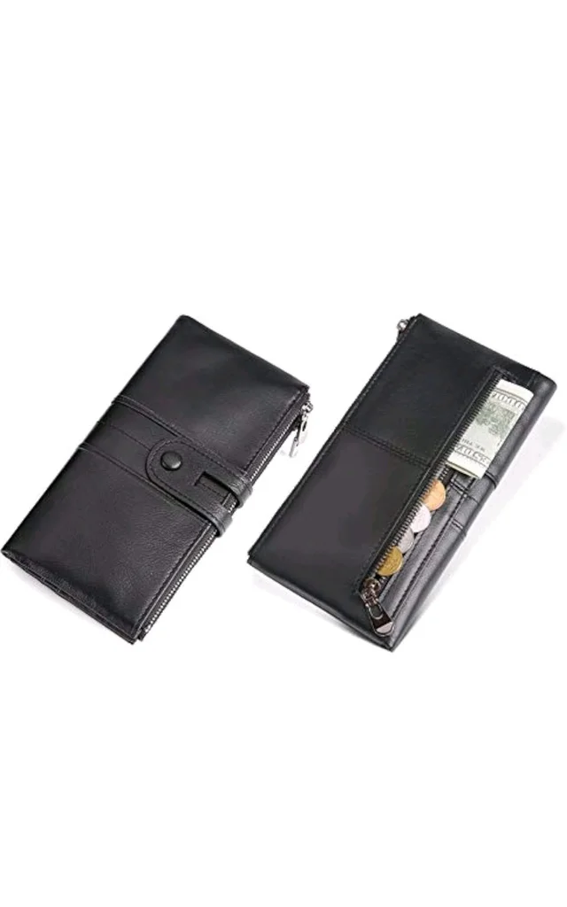 Passport Cover, Travel PU Leather Passport Wallet for Women Men,RFID Blocking Passport Cover with Zipper Pocket for Travel, business, vacation 