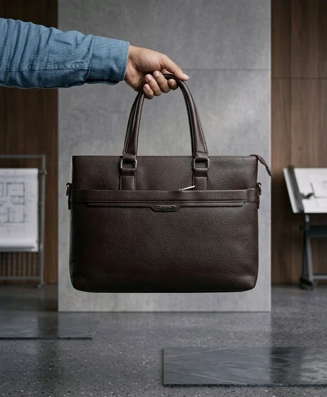 Men's Briefcases Premium Leather Laptop Bag