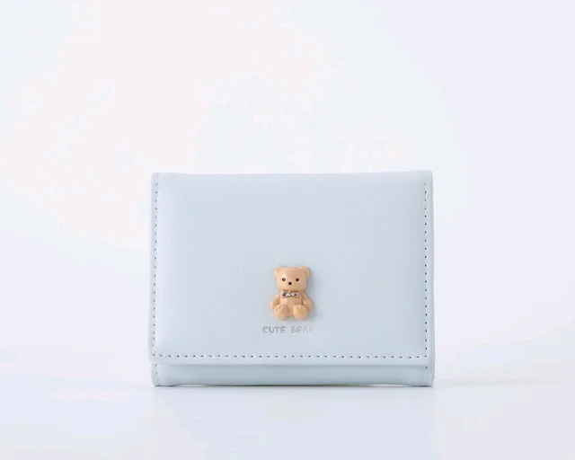 Small Wallet for Girls Women PU Leather Cute Wallet Card Holder Coin Purse for Daily Use