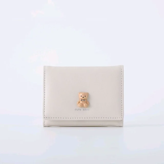 Small Wallet for Girls Women PU Leather Cute Wallet Card Holder Coin Purse for Daily Use