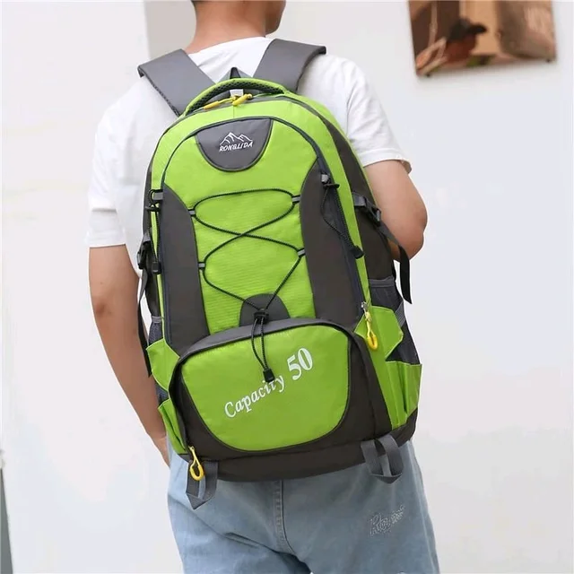 Green Jungle 50L Waterproof Travel Backpack, Hiking Backpack, Trekking Backpack for Sports, Camping,
Bicycle Travel, Climbing, Riding and Travel with Large
Capacity