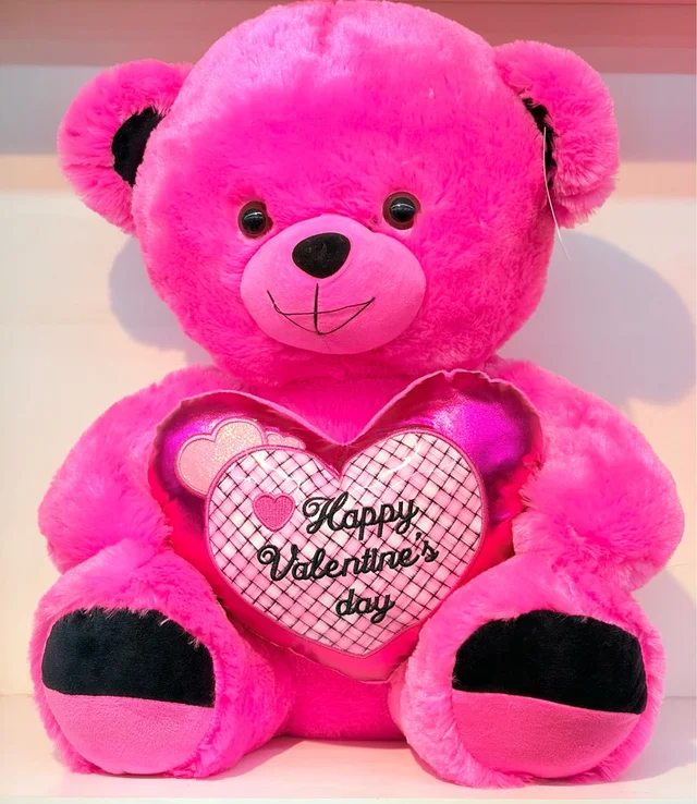 Dark Pink Teddy Bear 