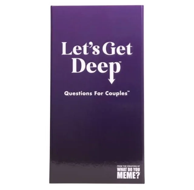 Tickles Let's Get Deep Couples Card Game | Relationship Conversation Starter Fun Romantic Date Night Game for Couples Wedding & Anniversary Gift