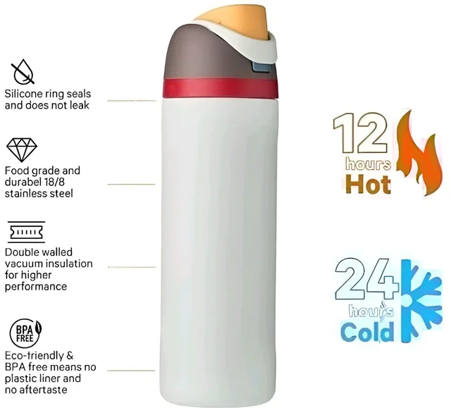 Water Bottle with Portable Lid
Metal Vacuum Insulated...