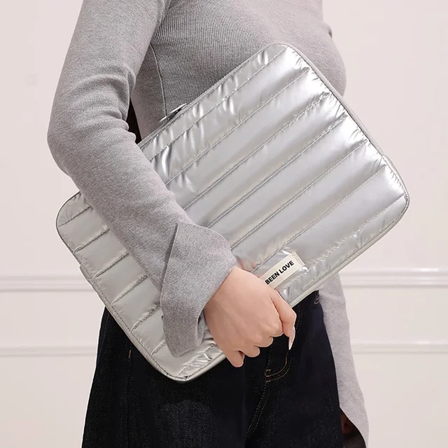 Universal Laptop Puffy Sleeve 14-Inch (Silver)