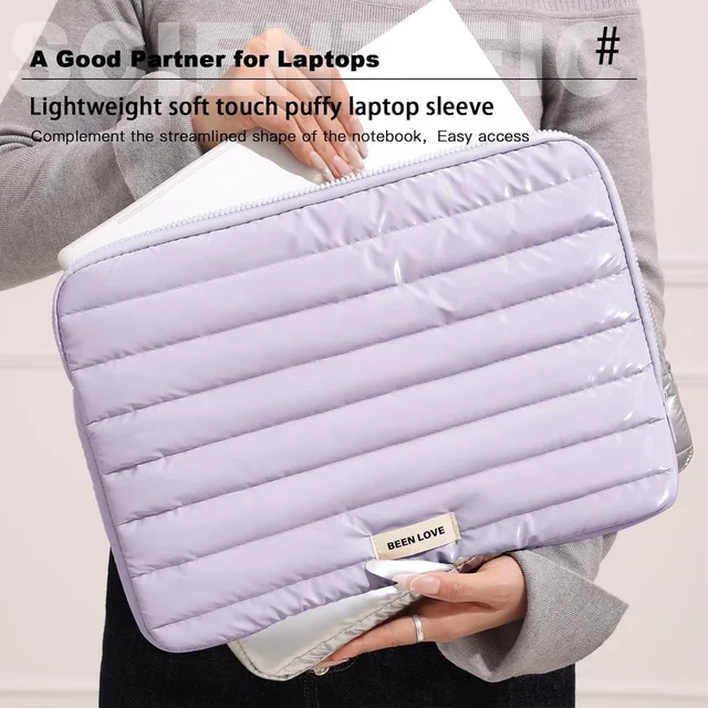 Universal Laptop Puffy Sleeve 14-Inch (Purple)