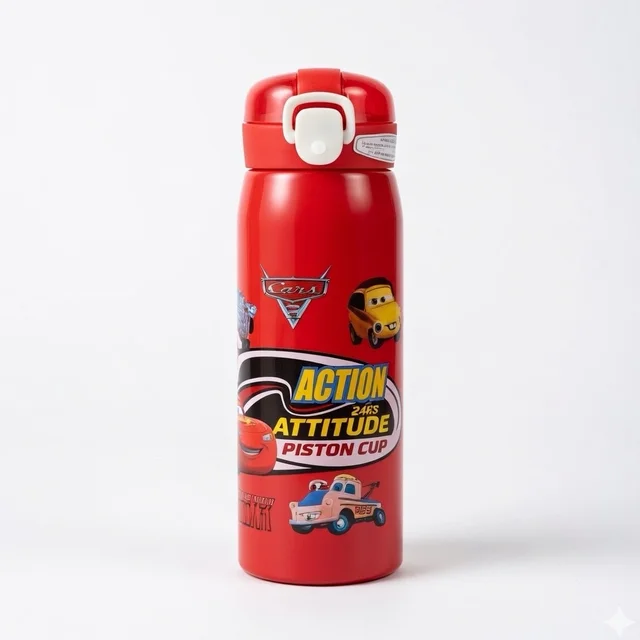 DOUBLE STAINLESS STEEL SIPPER WATER BOTTLE 450ML