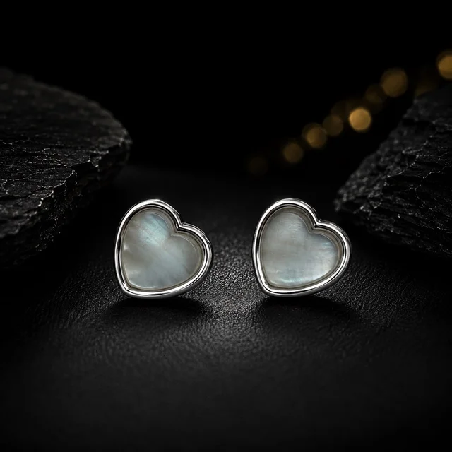 Heart Pearl Earrings 