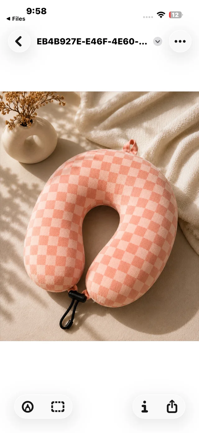 Neck Pillow Chess Print 