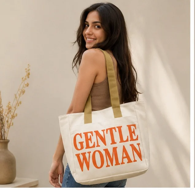 Tote Bag White Color (Gentle Women)