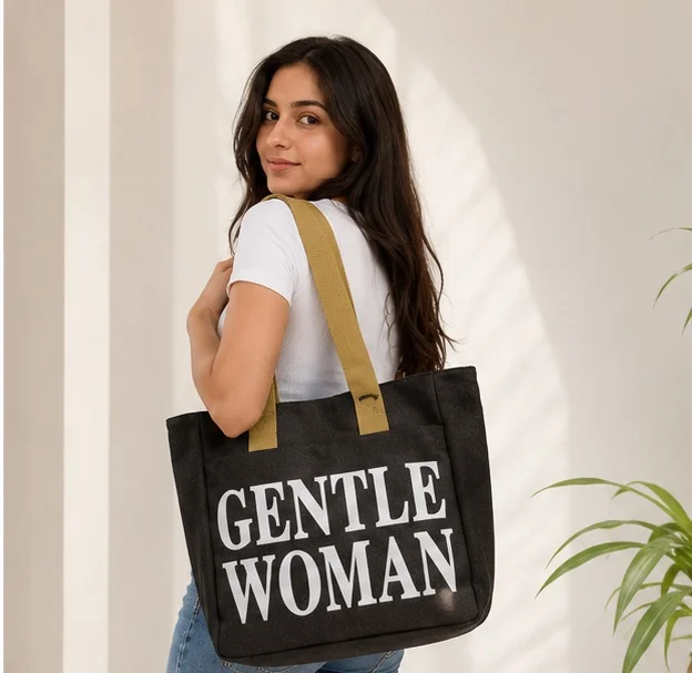 Tote Bag Black Color ( Gentle Women)