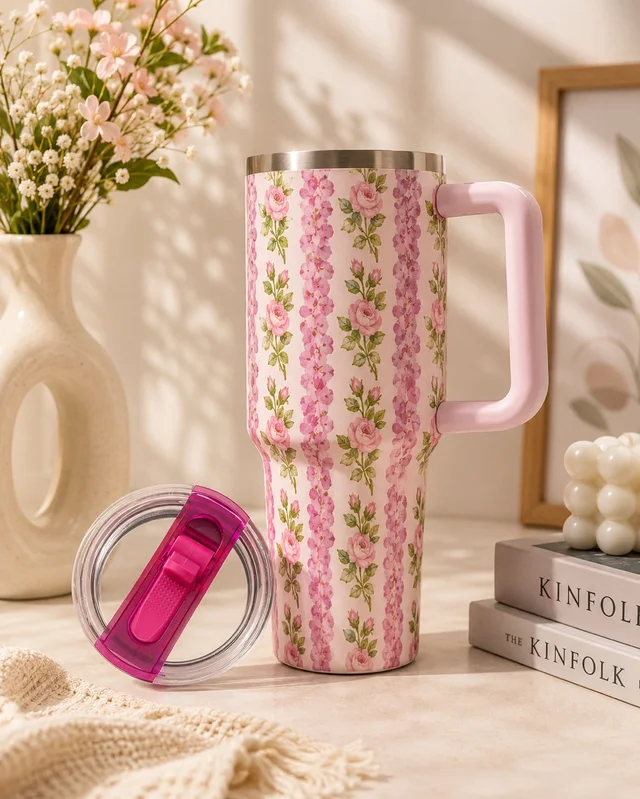 Tumbler ( Flower Printing ) 