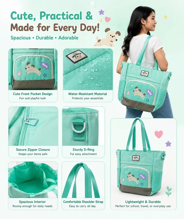Tote Bag ( Green)