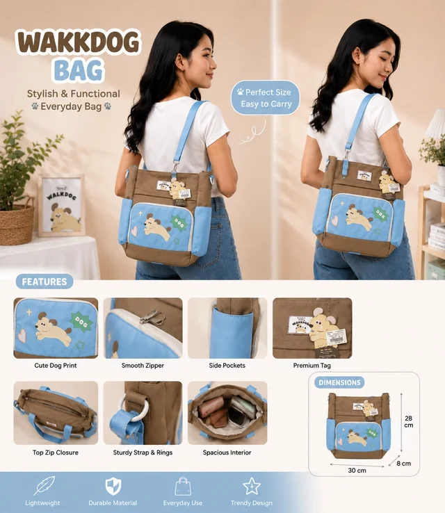 Tote Bag ( Brown)