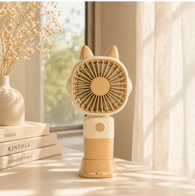 Mini Kitty Fans ( Beige )
