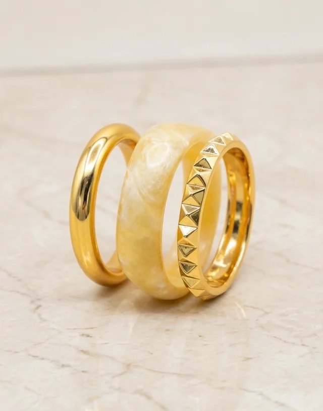 Resin Bangle Stack 