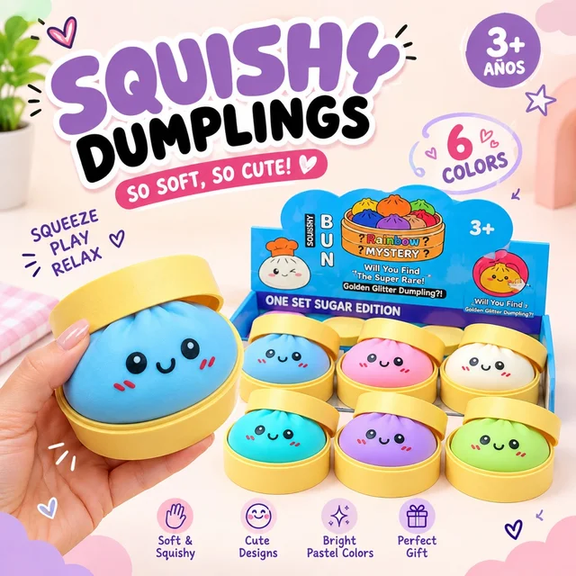 Dumpling Squishes Pastel Color