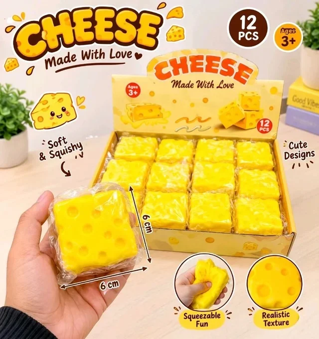 Cheese Squishes Toy 