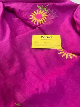 Sunflower Embroidery saree