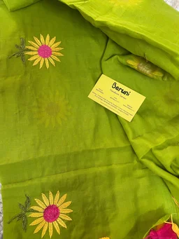 Sunflower Embroidery saree