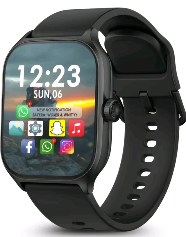 H9 PRO MAX SMART WATCH Smartwatch (Black Strap, FREE)