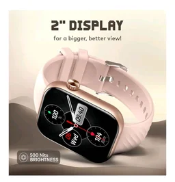 itel Alpha 2 51.05mm (2.01") LCD Display Smart Watch, 480 Nits Brightness, 7 Days Battery Life, Heart Rate & Blood Oxygen Monitoring, IP68 Waterproof with Multisport Modes (Rose Gold)