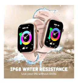 itel Alpha 2 51.05mm (2.01") LCD Display Smart Watch, 480 Nits Brightness, 7 Days Battery Life, Heart Rate & Blood Oxygen Monitoring, IP68 Waterproof with Multisport Modes (Rose Gold)