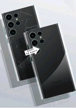 For Samsung Galaxy S24 Ultra Back Screen Guard Back Screen Protector Film Soft TPU Thin High Transparency Protective Border transparent (Pack of 1)