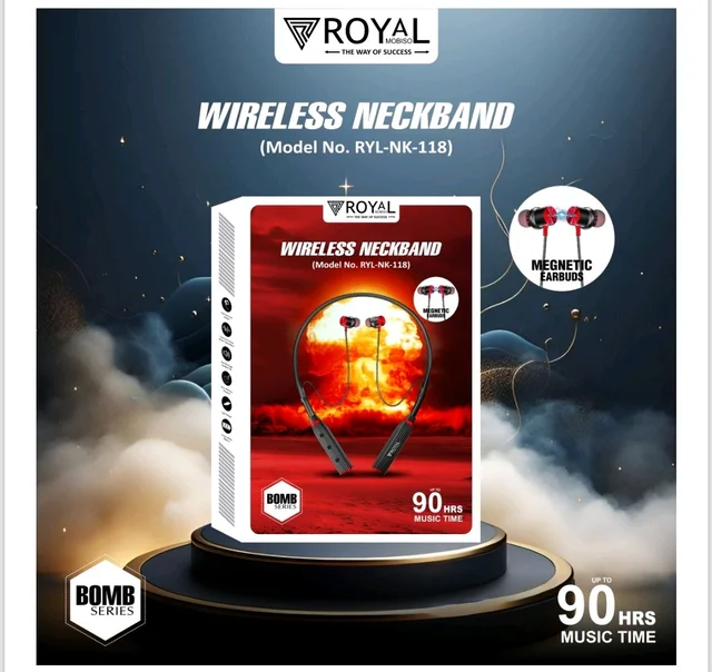 Royal NK188 Best Sound Quality Nech Band 90hrs Time 