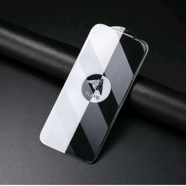 IPHONE 13/14 FLAYR HIGH QUALITY TEMPERED GLASS WITHOUT BLACK BORDER ON SIDES | FULL CLEAR SCREEN PROTECTOR | 9H HARDNESS | EXPLOSION PROOF | (Pack of 1)