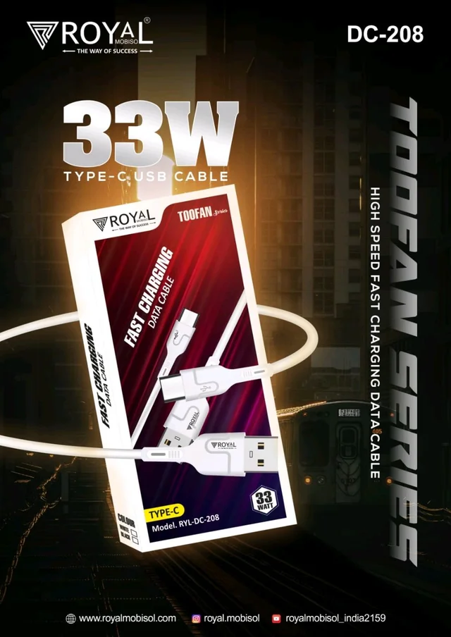 Fast Charging Data Cabel Type C 33w Fast Charging Support With Premium Quality 6 Months Warranty 