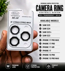 iPhone 17promax Back Camera Lens Ring Guard Protector (Pack of: 1) - SILVER