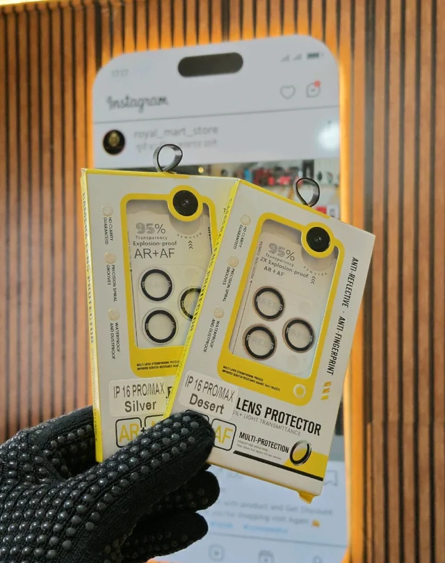 iPhone 16promax Back Camera Lens Ring Guard Protector (Pack of: 1)