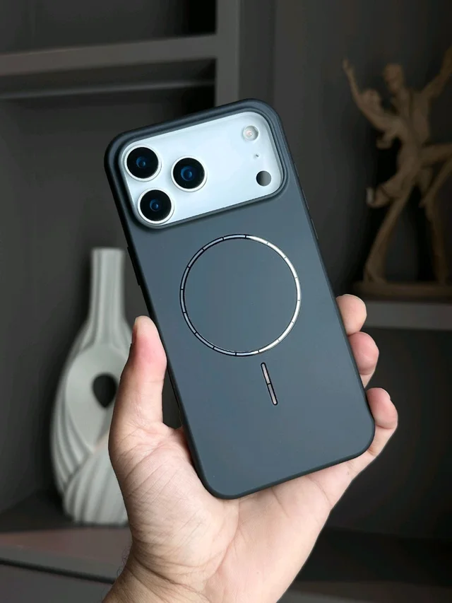 iPhone15 SHINY MAGSAFE SILICON LOOK PC+TPU CASE -V248