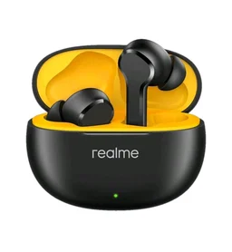 realme Buds T110 (RMA2306) with Al ENC for calls, 38 hours of Playback and Deep Bass Bluetooth Headset (Punk Black, True Wireless)