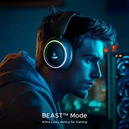 boAt Rockerz 480
Wireless Headphone with BEAST™ Mode, Blazing RGB Lights with 6 Modes, 40mm Drivers, Bluetooth v5.3