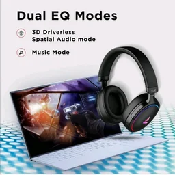boAt Immortal IM-300 with 50MM Drivers, Dual EQ Modes & RGB Lights Wired Gaming Headset (Black, On the Ear)
