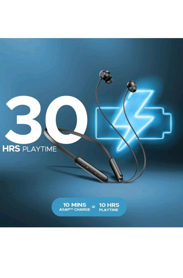 BoAt Rockerz Summit Wireless Earphone with 30H Playback, ASAP™ Charge, Dual Pairing, ENx™ Technology, BEAST™ mode