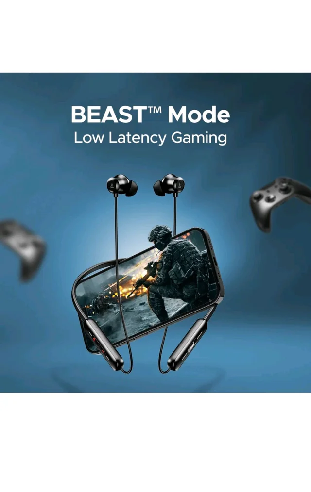 BoAt Rockerz Summit Wireless Earphone with 30H Playback, ASAP™ Charge, Dual Pairing, ENx™ Technology, BEAST™ mode