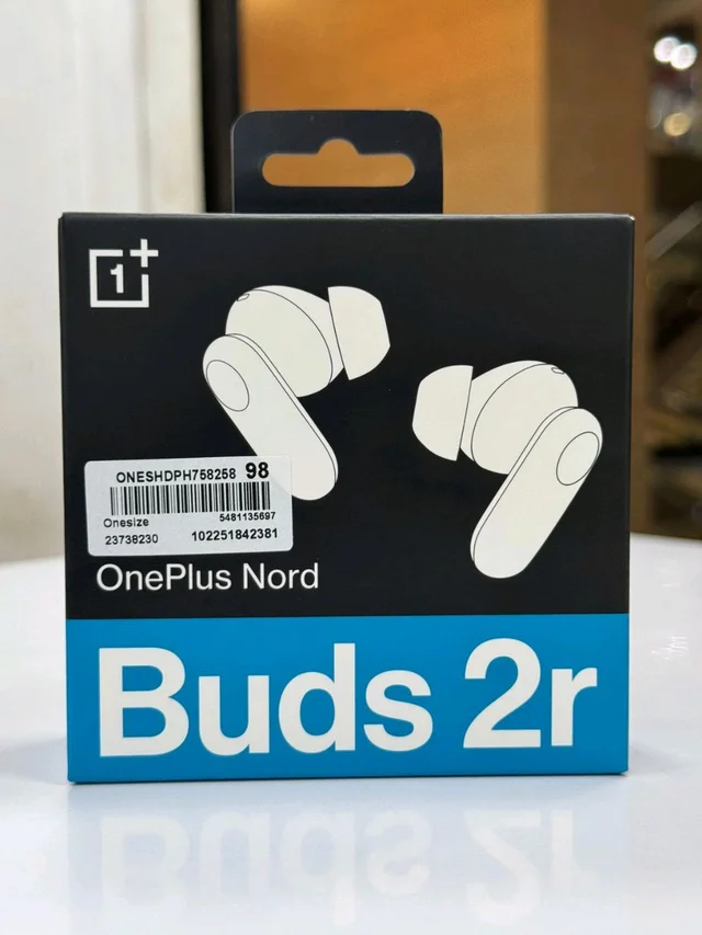 OnePlus Nord Buds 2r True Wireless in Ear Earbuds with Mic, 12.4mm Drivers, Playback:Upto 38hr case,4-Mic Design, IP55 Rating