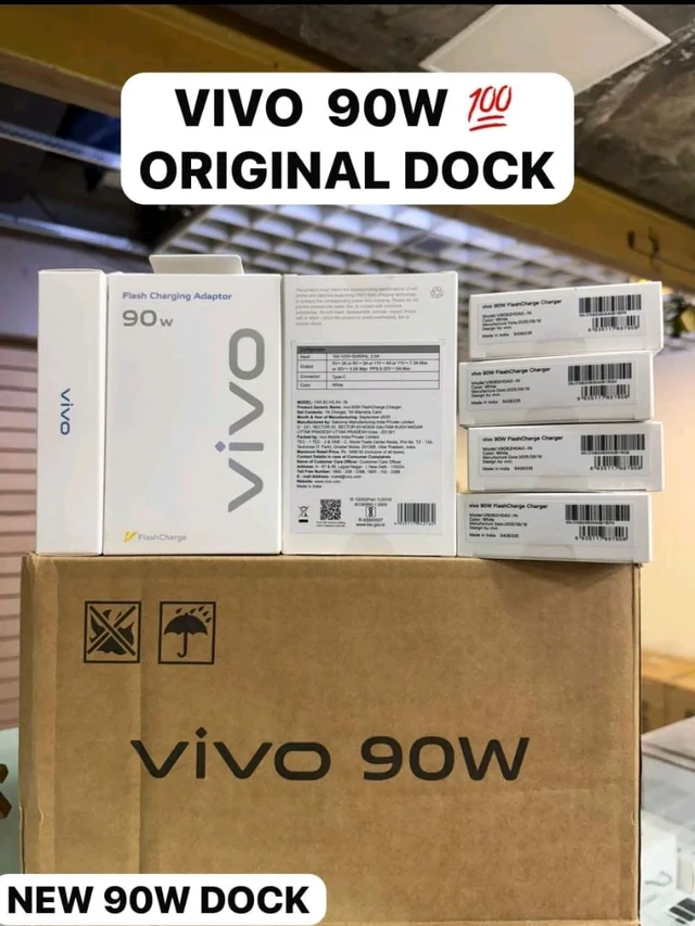 Vivo 90w Adapter Original With Service Center Warranty