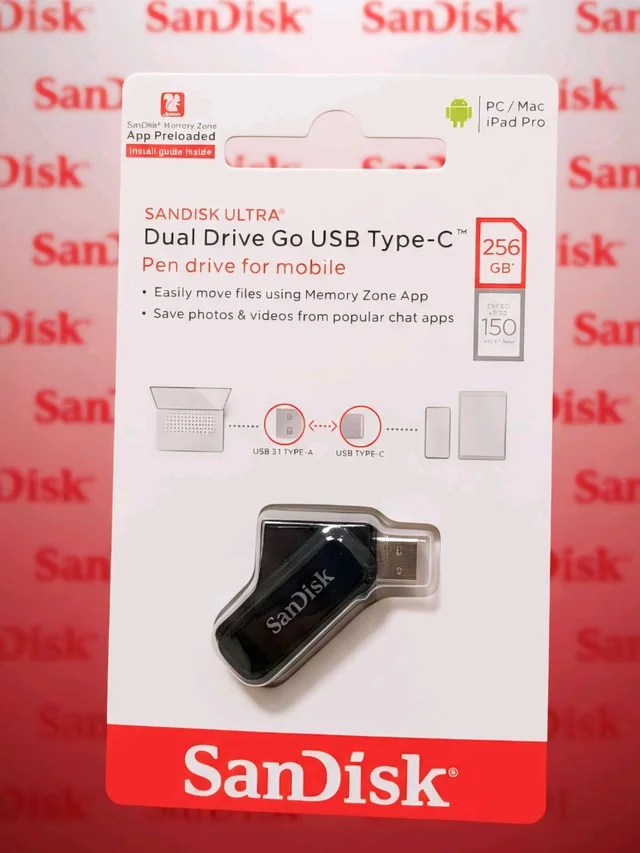 SanDisk Ultra Dual Drive Go Type-C 128GB, OTG, Upto 400MB/S,usb3.2_gen_1 Pendrive, Black, 1Y Warranty (SDDDC3-128G-I46PD)