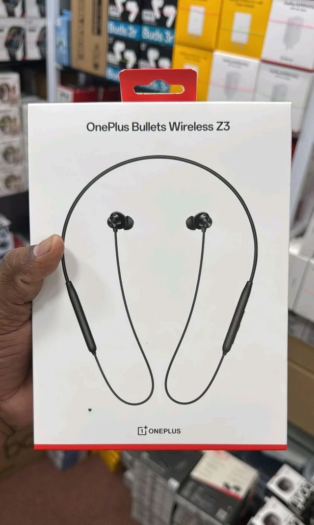 OnePlus Bullets Wireless Z3 in-Ear Neckband with 12.4mm Drivers, 3D Spatial Audio,10 mins Charge for 27 hrs Playback, 4 EQ preset, Dynamic bass Enhancement & BT5.4