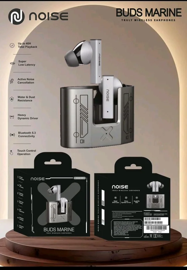 Noise Buds Marine,India's 1st fully metallic case, ANC up to 32dB