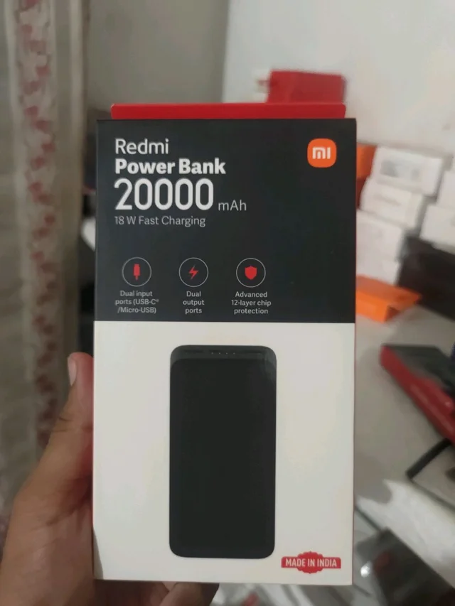 Redmi Powerbank 20000mah 18w Fast Charging Original
