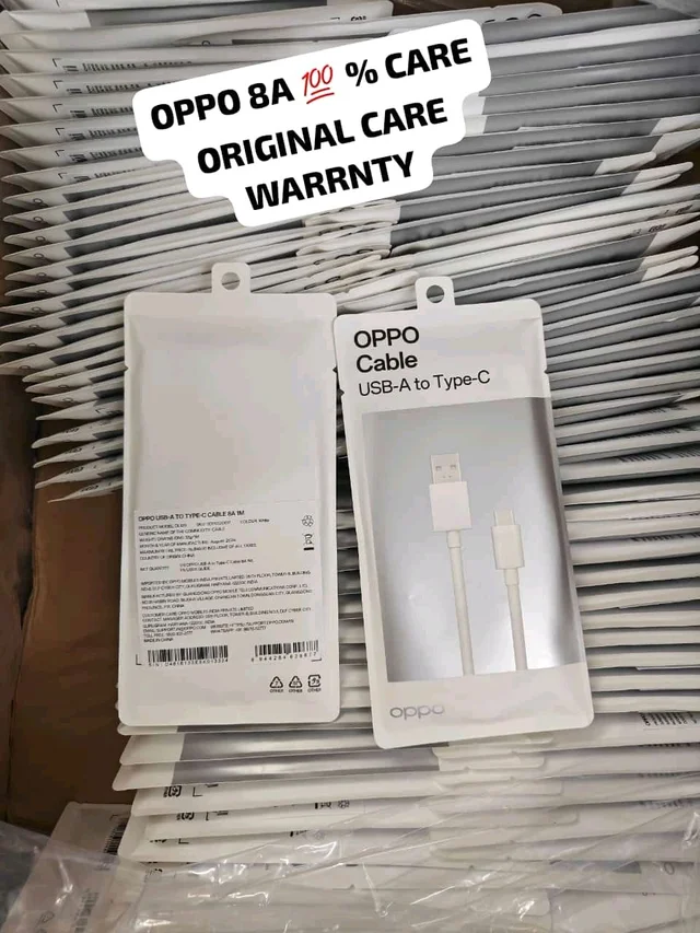 Oppo 8A Usb-A to Type-C Original Care Warranty